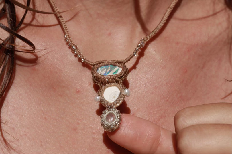 Rainbow Moonstone, Shiva Shell & Opal | Mermaid Dreams