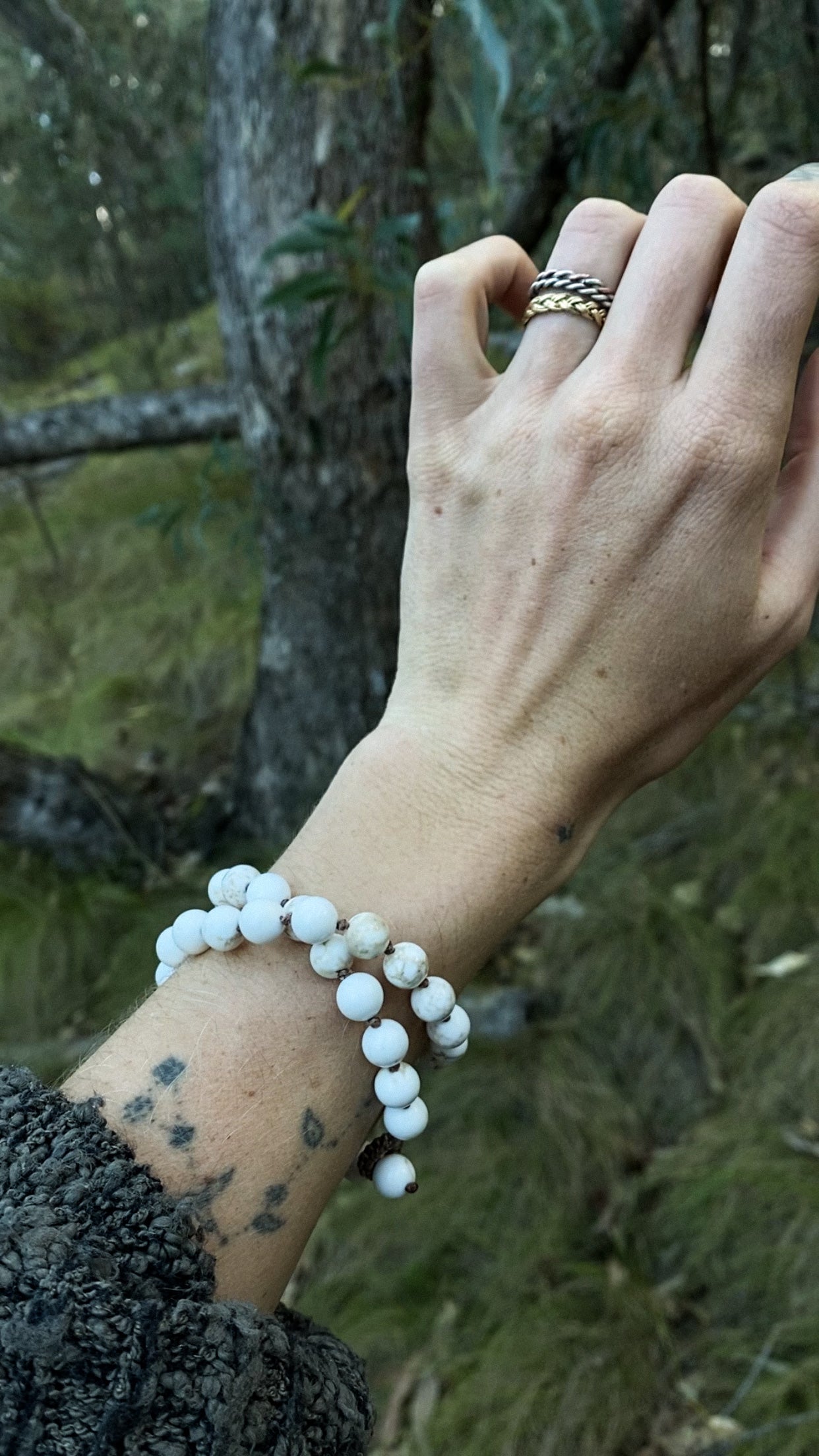 Calm Mind, Clear Thoughts | Magnesite Mala Beads