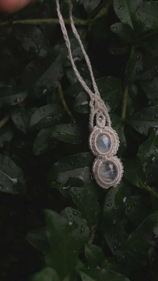 Double Rainbow Moonstone | Necklace