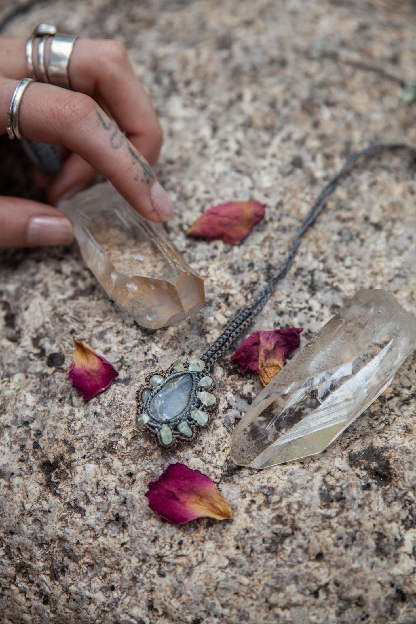 Aquamarine & Prehnite | Necklace