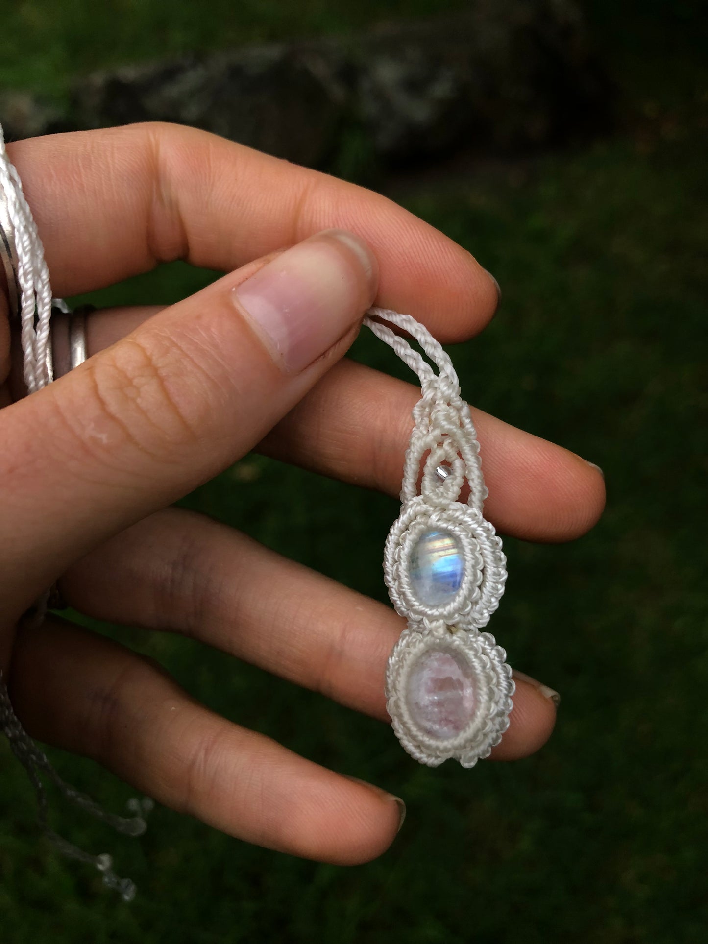 Double Rainbow Moonstone | Necklace